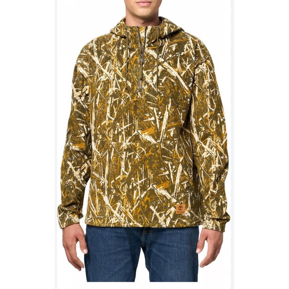 Timberland Men Corduroy Hoodie Jacket - Size: Medium